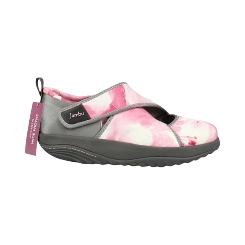 Jambu Millie Vegan Comfort Rocker Bottom Eco-Friendly Shoe 6.5 Pink Abstract